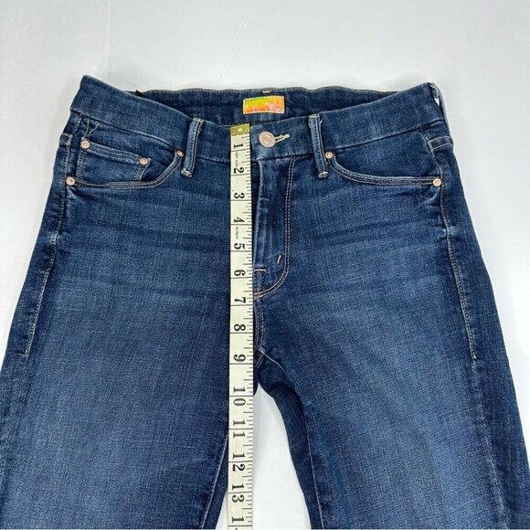 Mother Women's‎ Looker Ankle Fray Girl Crush Raw Hem Designer Jeans W26-28/L26 - Picture 9 of 11
